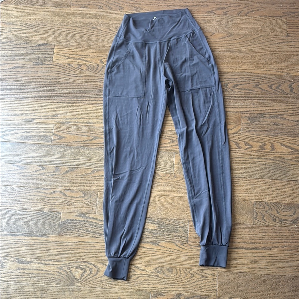Gray High-Waisted Joggers